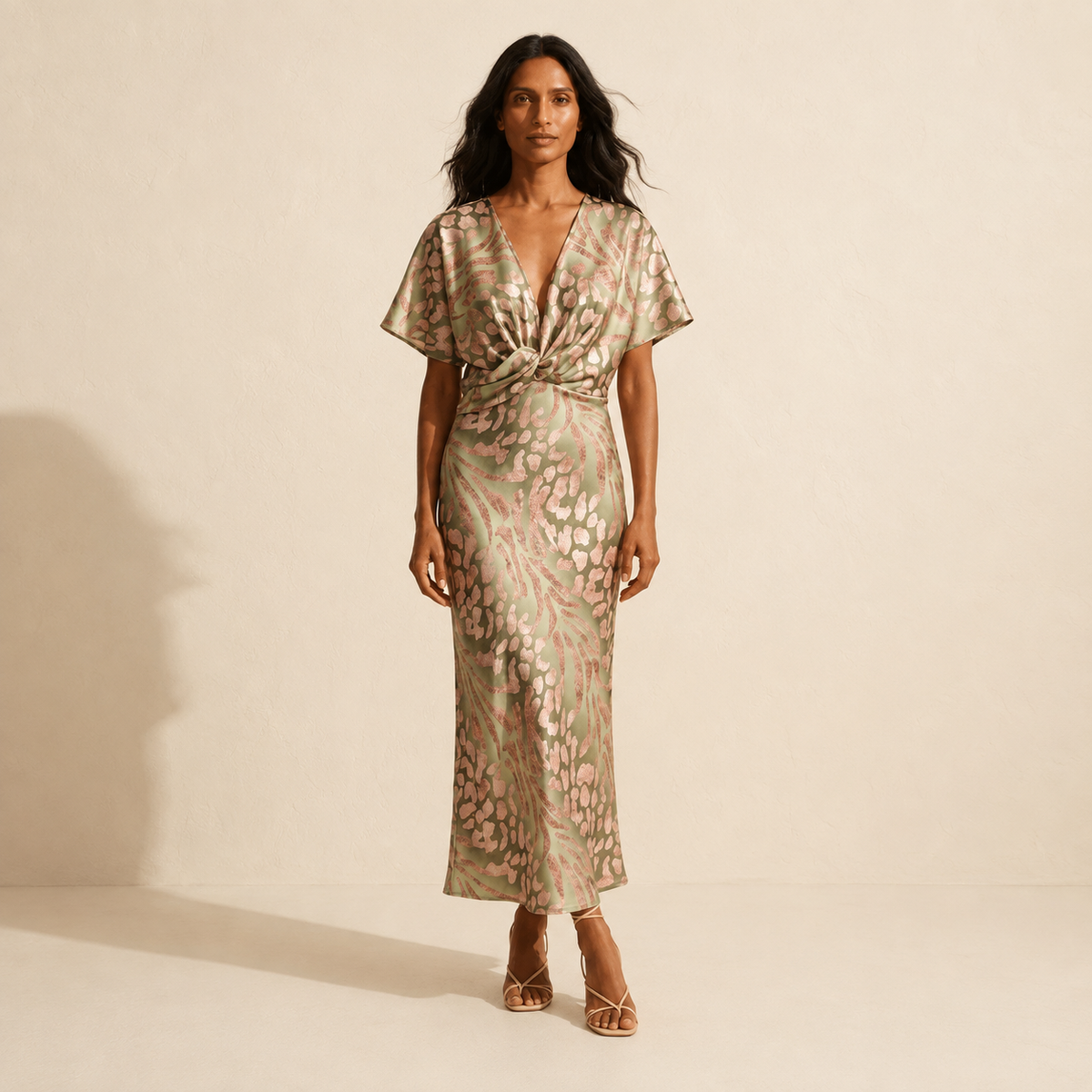 Elegant Wrap Dress for Women | Versatile Maxi Style & Comfort — Main Model