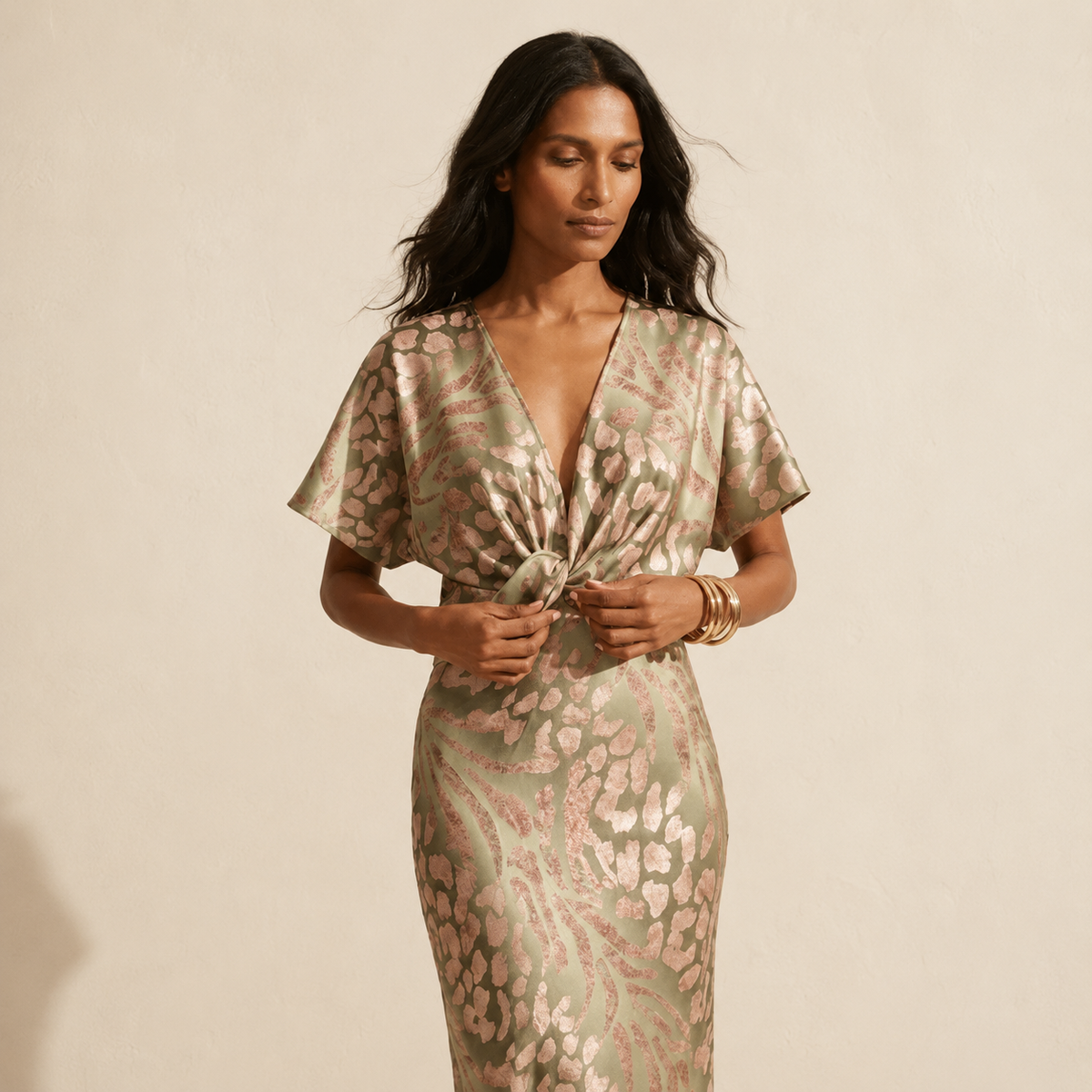 Elegant Wrap Dress for Women | Versatile Maxi Style & Comfort — Main Model