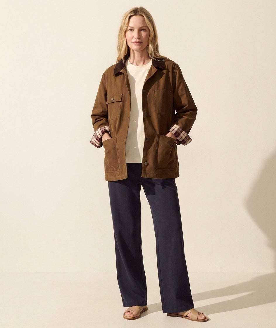 Classic Women's Riley Barn Jacket - Everyday Style — Blonde