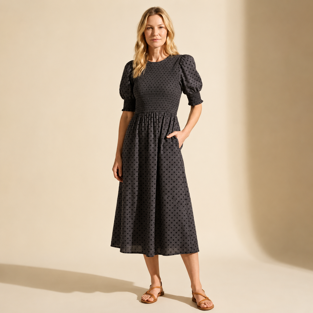 Gigi Smocked Dress: Effortless Style & Comfort for Women — Blonde