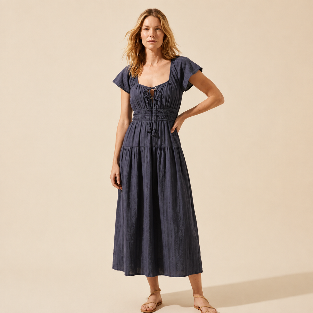 Skye Women's Midi Dress | Effortless Style & Comfort — Blonde