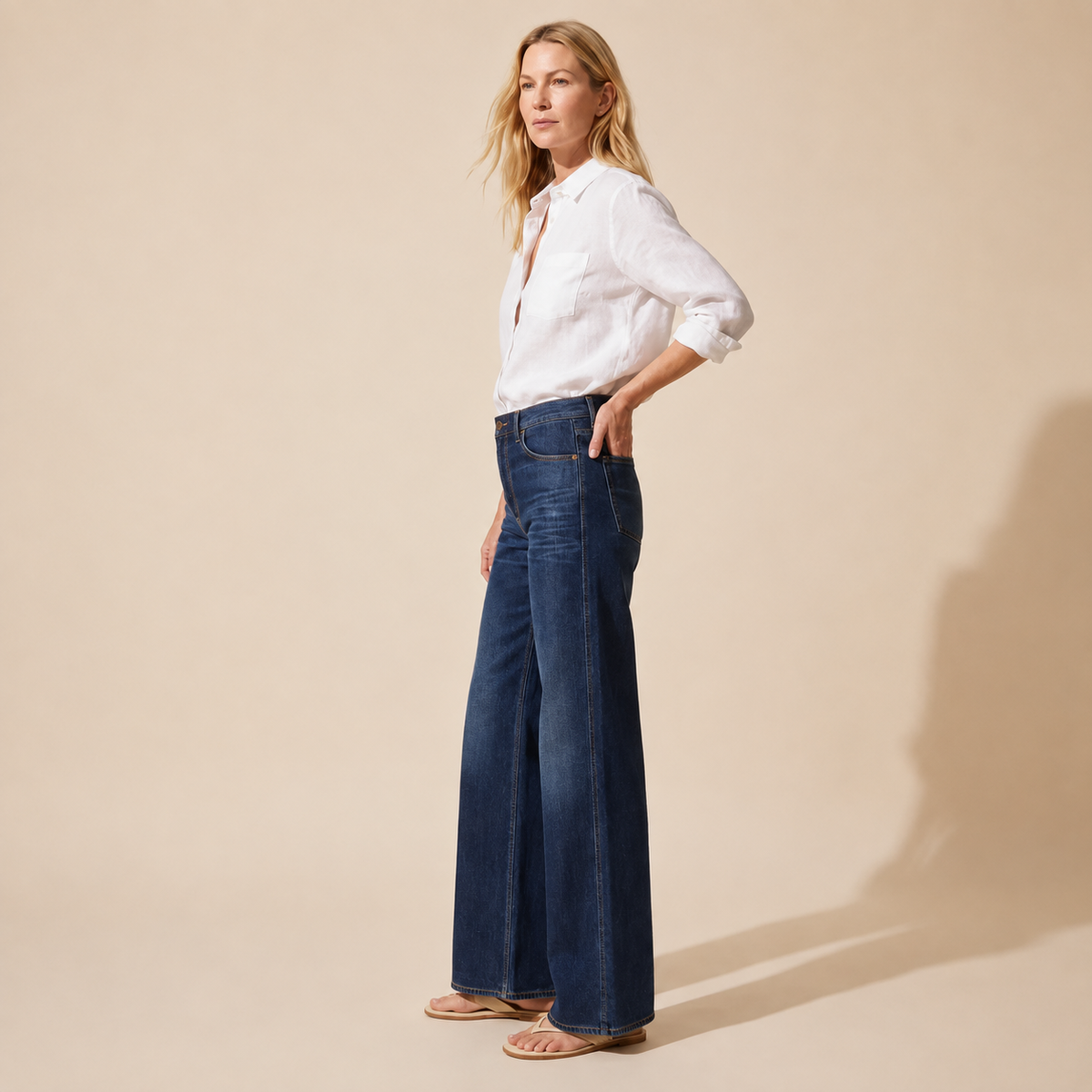 Frankie Wide Leg Pants for Women - Versatile & Chic Style — Blonde