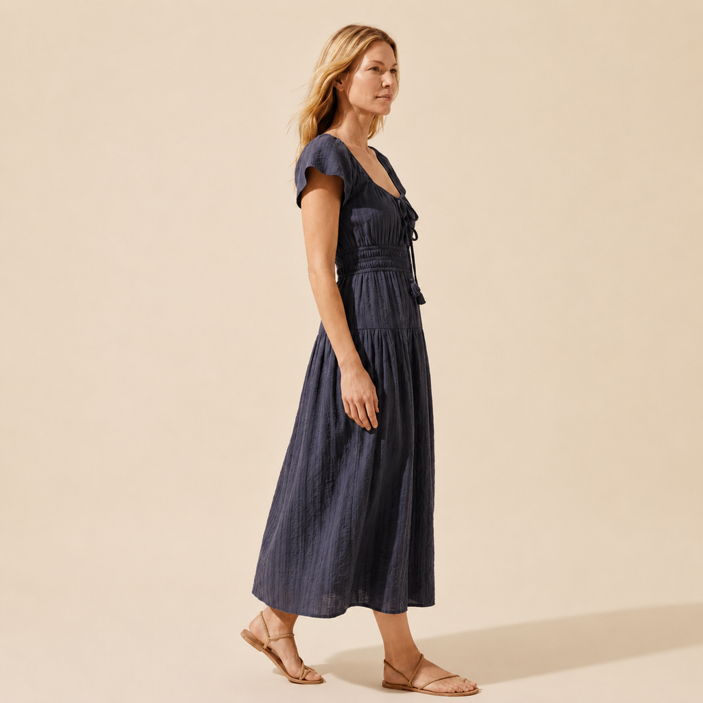 Skye Women's Midi Dress | Effortless Style & Comfort — Blonde