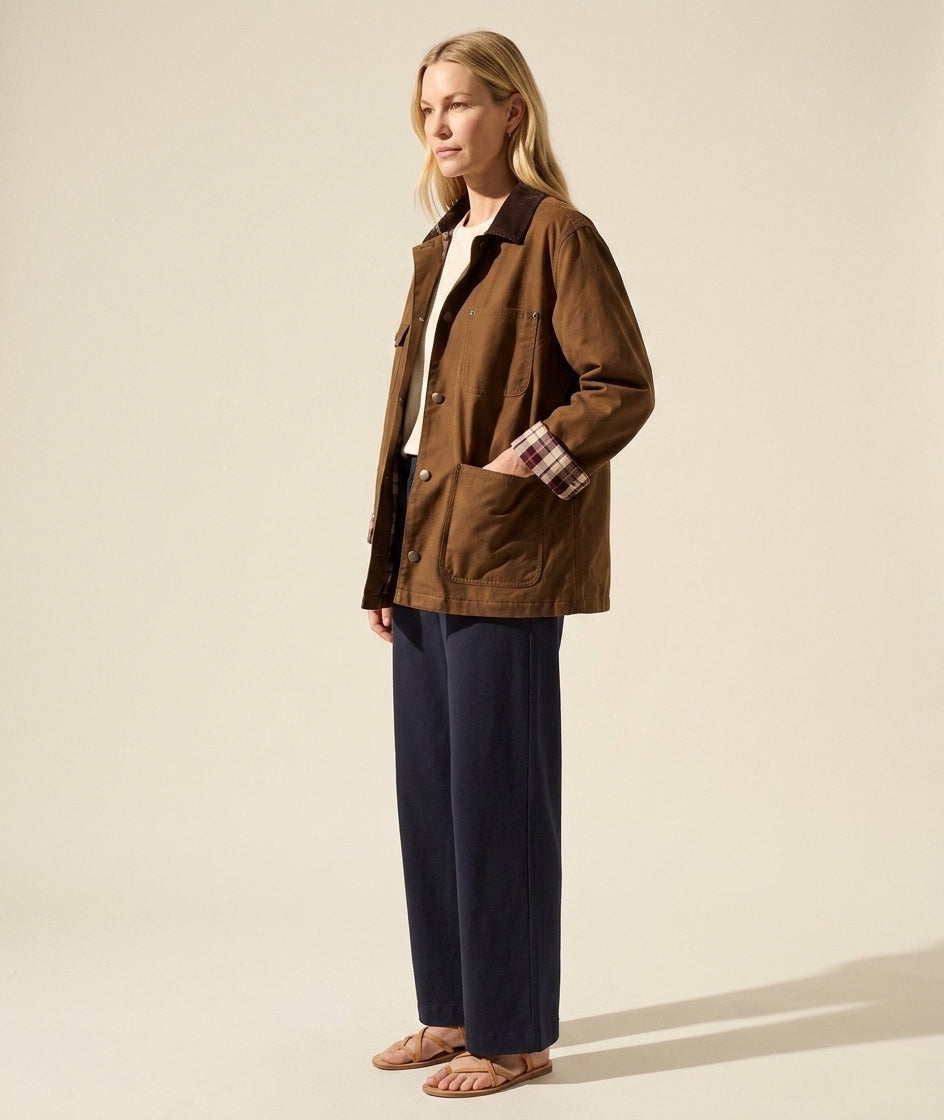 Classic Women's Riley Barn Jacket - Everyday Style — Blonde