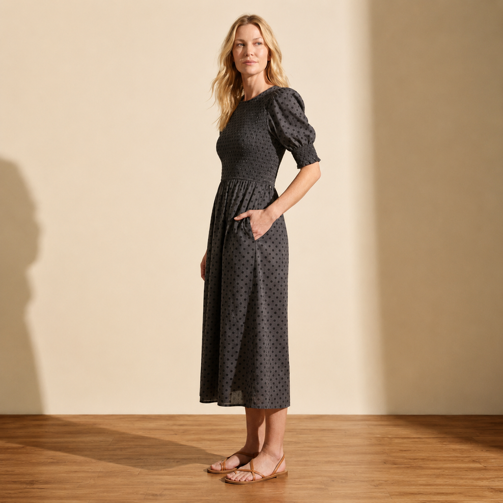 Gigi Smocked Dress: Effortless Style & Comfort for Women — Blonde