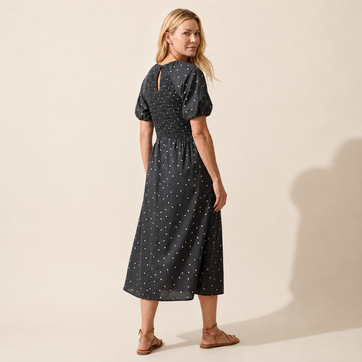 Gigi Smocked Dress: Effortless Style & Comfort for Women — Blonde