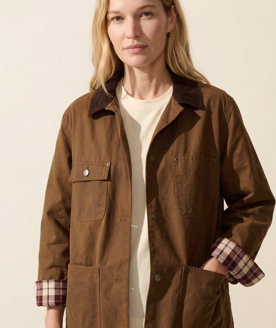 Classic Women's Riley Barn Jacket - Everyday Style — Blonde