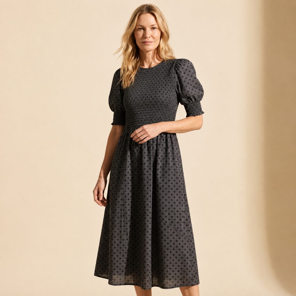 Gigi Smocked Dress: Effortless Style & Comfort for Women — Blonde