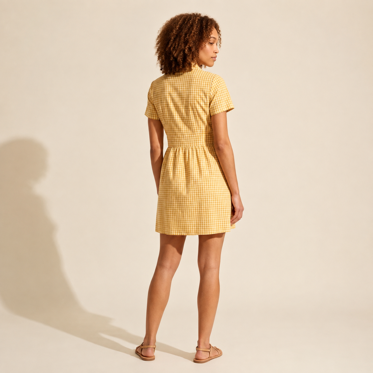 Chic Arden Mini Shirt Dress for Women | Everyday Style — Curly Hair