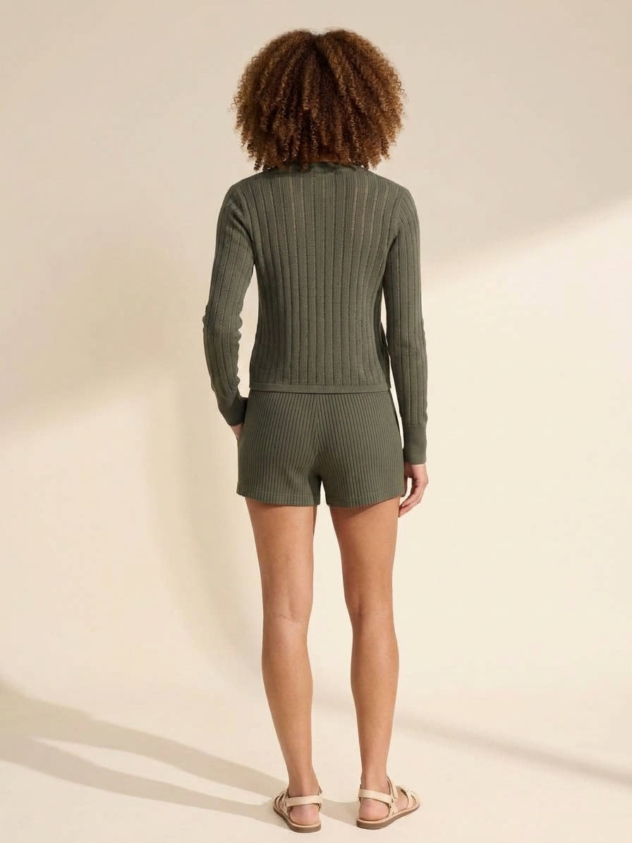 Pointelle Pocket Cardigan – Soft, Stylish Knit Layer — Briar