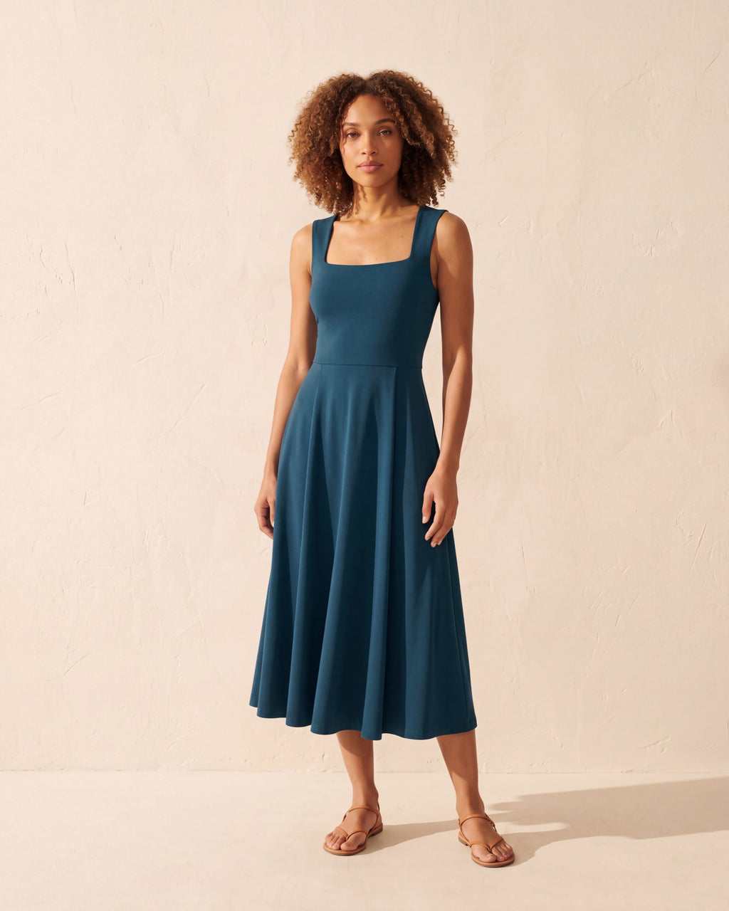 Little Black Bra Midi Dress with Pockets - Versatile Style — Dark Marine