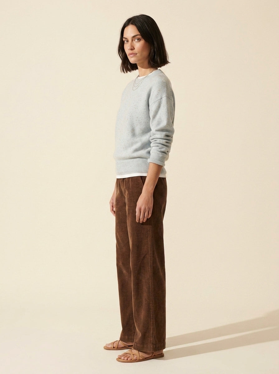Women's Merino Crewneck Sweater | Soft & Breathable Wool — Dark Bob