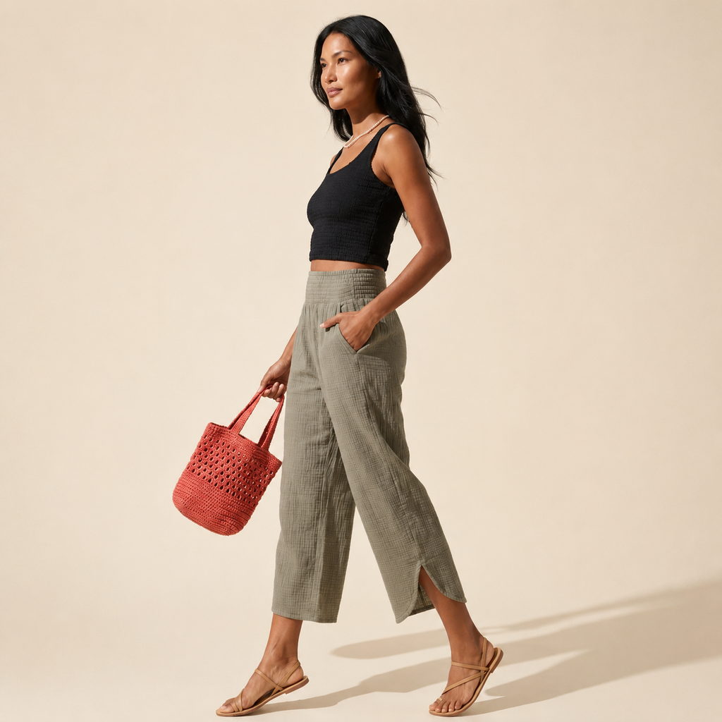 Cali Double Cloth Pants for Women | Relaxed Fit & Comfort — Southeast Asian