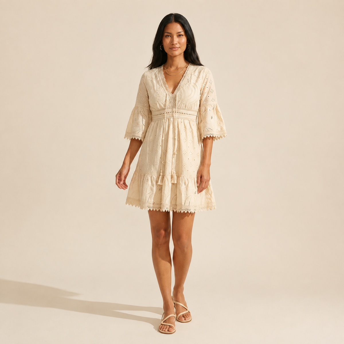 Elegant Breathable Mini Dress - Lightweight & Versatile — Light Yellow