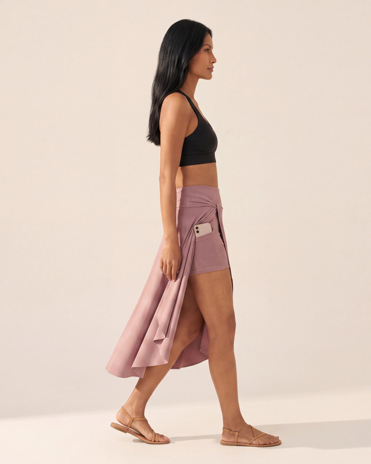 Women's High-Waist Performance Active Skirt - Quick Dry Skort — Pink