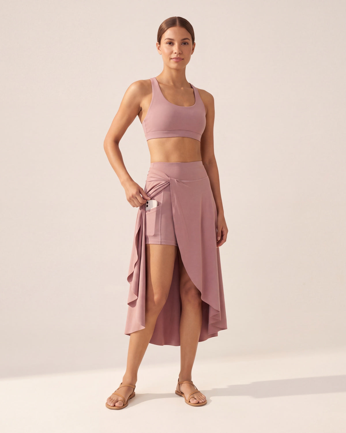 Women's High-Waist Performance Active Skirt - Quick Dry Skort — Pink