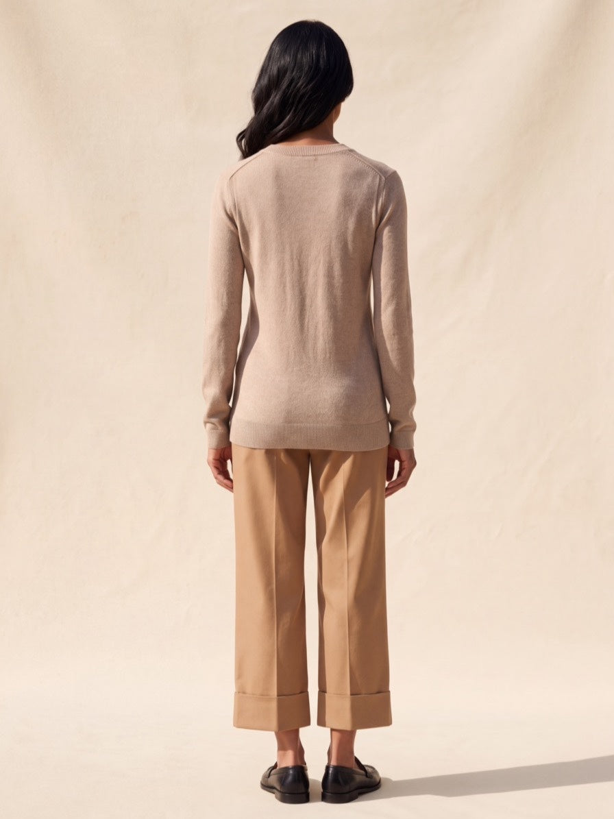 Women's Pure Cotton Button Up Cardigan - Soft & Versatile — Malt